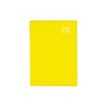 Caderno custurado coleção lis pauta branca, capa minimalista de cor amarelo