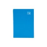Caderno custurado coleção lis pauta branca, capa minimalista de cor azul