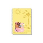 Caderno Universitário Capa Dura, Coleção CapiVera, 1 Matéria, 80 Folhas – Pauta Branca.