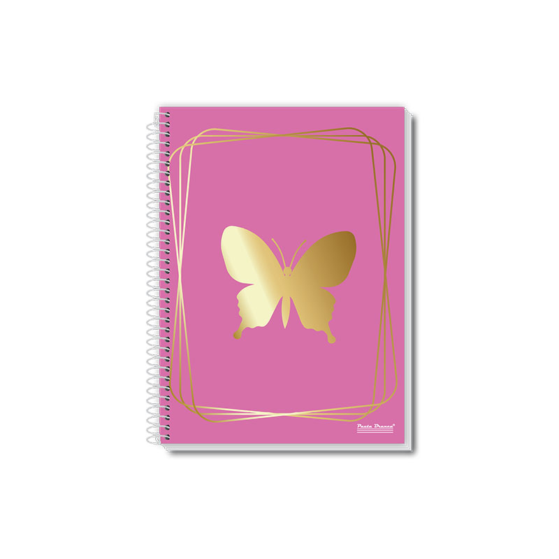 Caderno 1/4 CD 80FLS 13 Cadernos capa dura coleção fly da pauta branca
