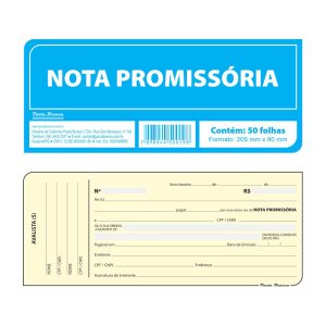 Blocos e talões Pauta Branca com modelos de pedido, recibo, vale, nota promissória e nota neutra, ideais para controle comercial e organização diária.