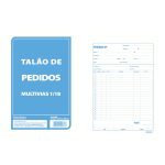 Blocos e talões Pauta Branca com modelos de pedido, recibo, vale, nota promissória e nota neutra, ideais para controle comercial e organização diária.
