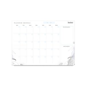 Planner Mensal Pauta Branca