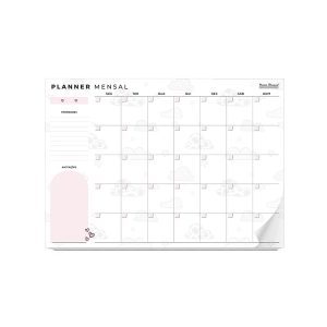 Planner Mensal Pauta Branca