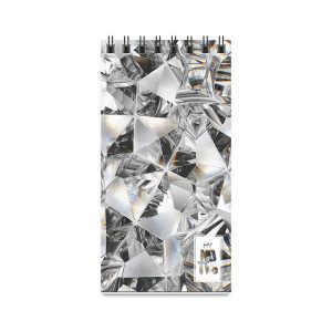 Caderneta espiral My Notes Pauta Branca 70x135mm com 30 folhas, capa triplex 350g/m², ideal para anotações e presentes criativos.