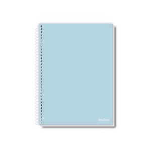 Cadernos Pauta Branca Coleção Office Colors, modelos universitário, 1/4 e 1/8, com opção quadriculada 7x7. Capas minimalistas em cores neutras, ideais para um visual profissional e elegante.