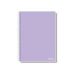 Cadernos Pauta Branca Coleção Office Colors, modelos universitário, 1/4 e 1/8, com opção quadriculada 7x7. Capas minimalistas em cores neutras, ideais para um visual profissional e elegante.