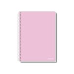 Cadernos Pauta Branca Coleção Office Colors, modelos universitário, 1/4 e 1/8, com opção quadriculada 7x7. Capas minimalistas em cores neutras, ideais para um visual profissional e elegante.