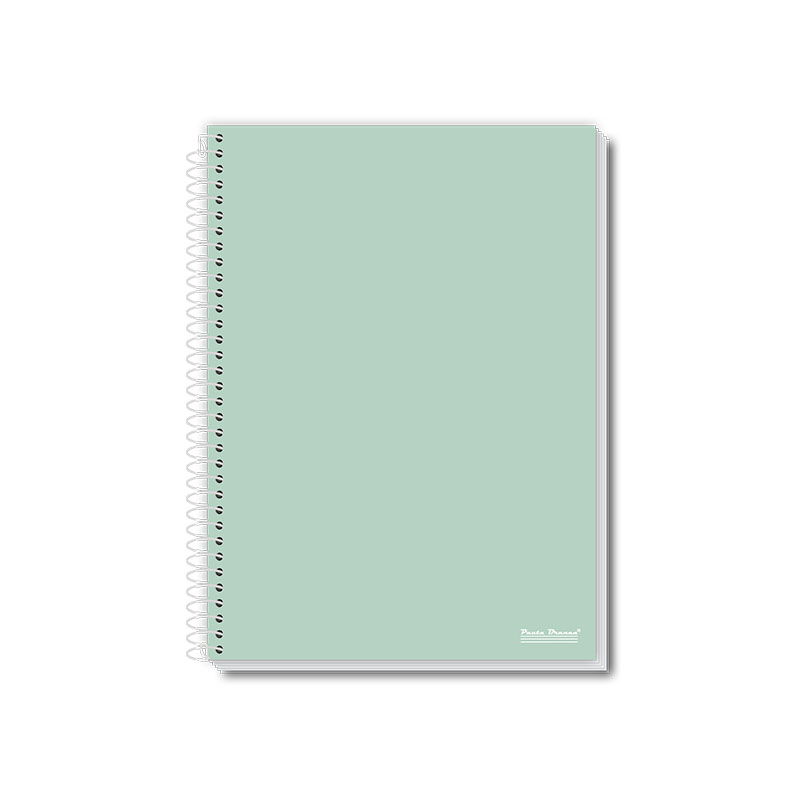 Caderno 1/4 CD 80FLS 20 Cadernos Pauta Branca Coleção Office Colors, modelos universitário, 1/4 e 1/8, com opção quadriculada 7x7. Capas minimalistas em cores neutras, ideais para um visual profissional e elegante.