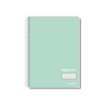 Cadernos Pauta Branca Coleção Office Colors, modelos universitário, 1/4 e 1/8, com opção quadriculada 7x7. Capas minimalistas em cores neutras, ideais para um visual profissional e elegante.