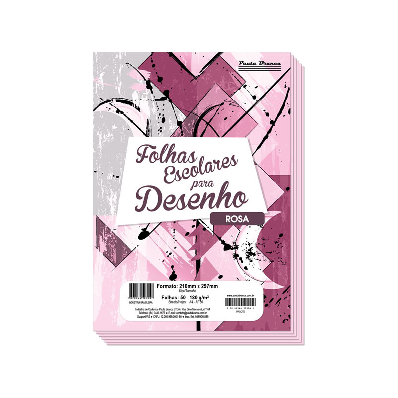 Papel Desenho Rosa