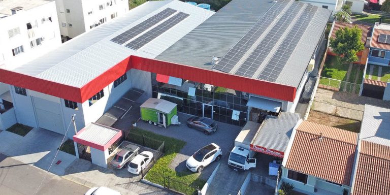 vista area da empresa pauta branca na cidade guapore rs