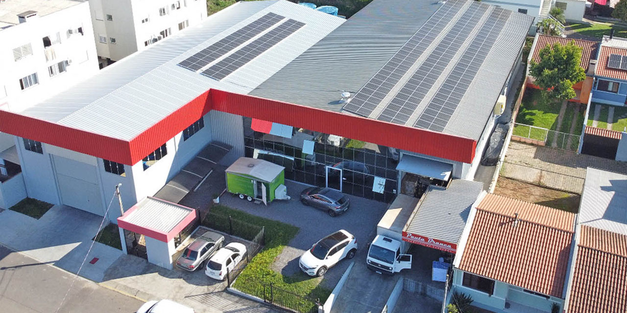 vista area da empresa pauta branca na cidade guapore rs