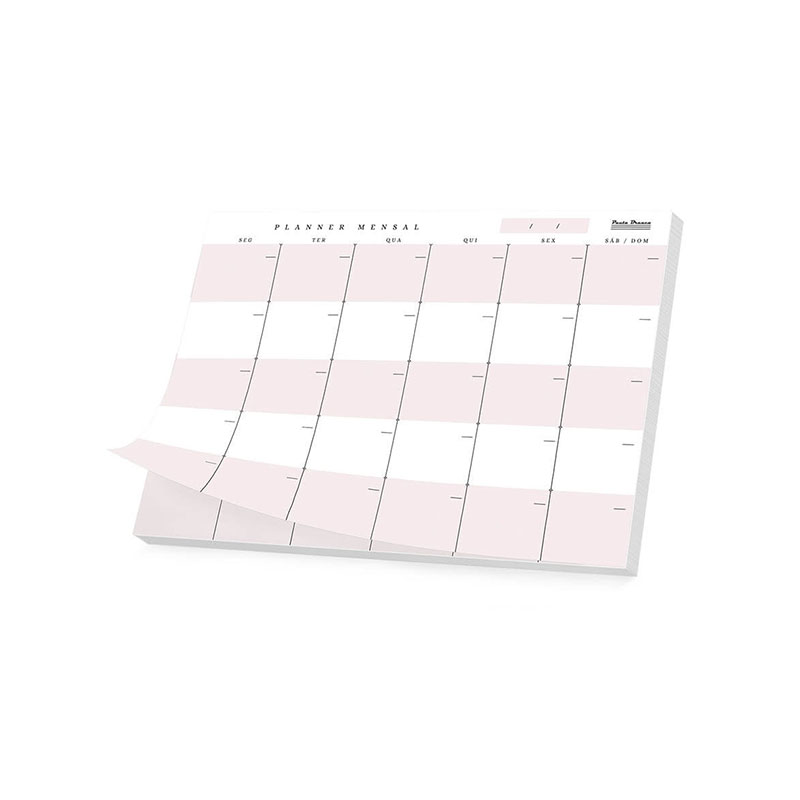 O Planner de Mesa Pauta Branca é perfeito para quem busca organização prática e visual no dia a dia. No formato A4, ele está disponível em duas versões Semanal e mensal.