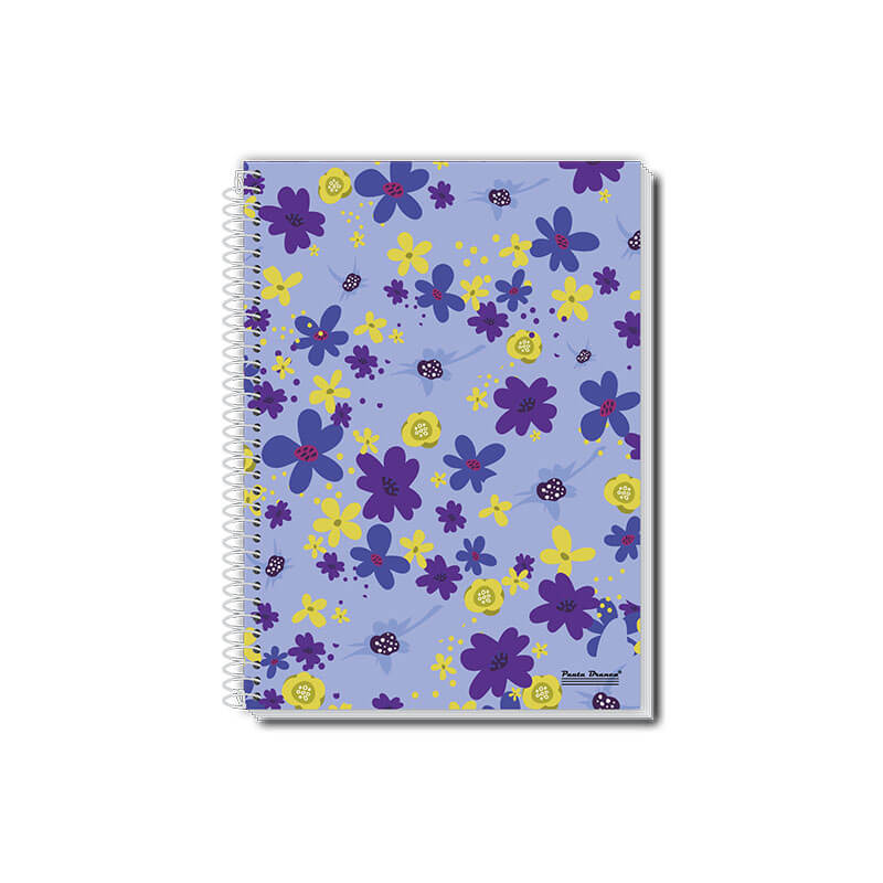 Caderno 1/8 CD 80FLS 18 Cadernos Universitários 1/4 e 1/8 com capa dura da Coleção Uau Pauta Branca.