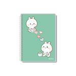 Caderno universitário 1 matéria coleção Uau – capa elegante com design clean e sofisticado, 96 folhas, pauta branca.