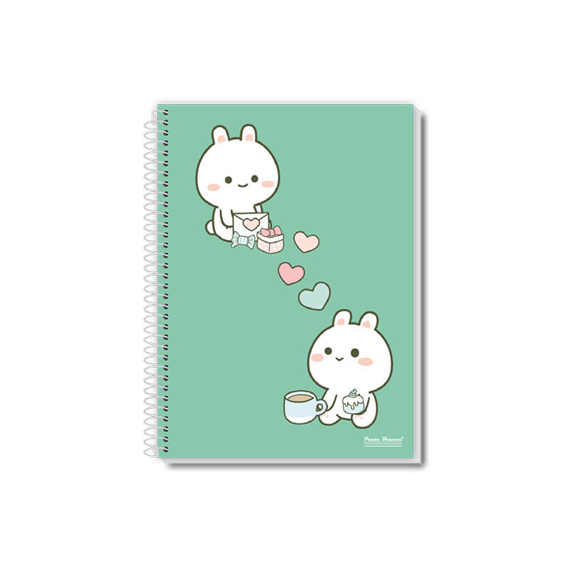 Caderno universitário 1 matéria coleção Uau – capa elegante com design clean e sofisticado, 96 folhas, pauta branca.