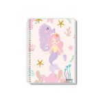 Caderno universitário 1 matéria coleção Uau – capa elegante com design clean e sofisticado, 96 folhas, pauta branca.