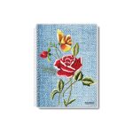 Caderno universitário 1 matéria coleção Uau – capa elegante com design clean e sofisticado, 96 folhas, pauta branca.