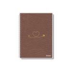 Caderno universitário 1 matéria coleção Uau – capa elegante com design clean e sofisticado, 96 folhas, pauta branca.