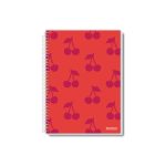 Caderno universitário 1 matéria coleção Uau – capa elegante com design clean e sofisticado, 96 folhas, pauta branca.